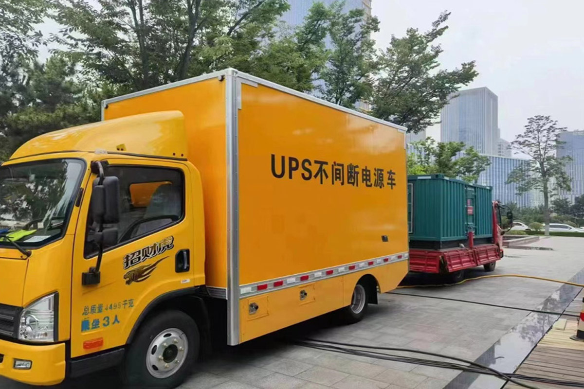 山南发电机租赁施工现场