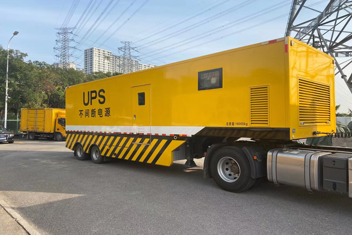 山南发电机租赁施工现场