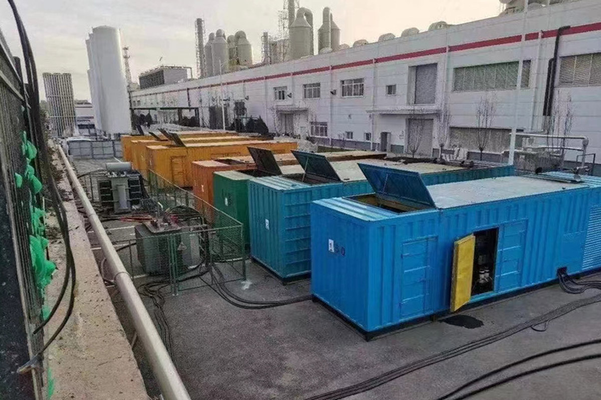 山南发电机租赁施工现场