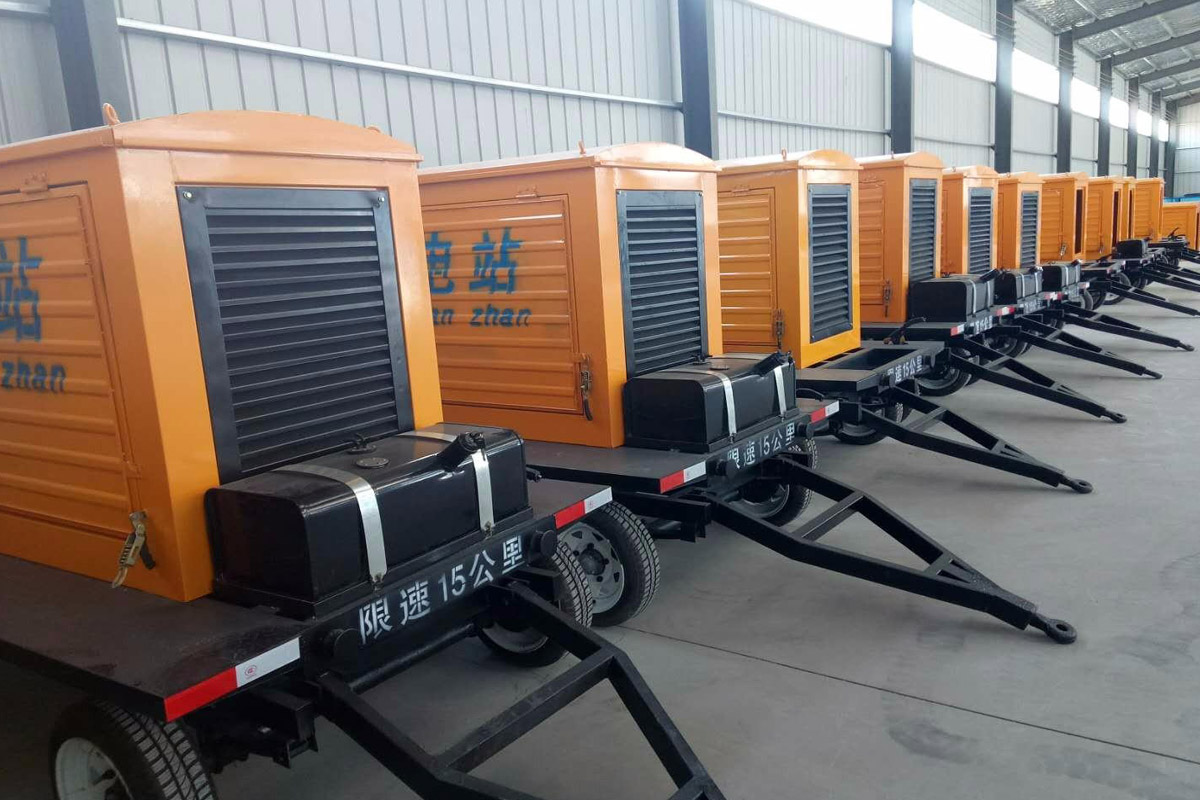 山南发电机租赁施工现场